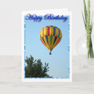 Verjaardag Hete Luchtballon Kaart