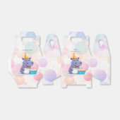 Verjaardag Hippo gunstbox Bedankdoosjes (Uitgevouwen)