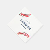 Verjaardag honkbalthema servet (Hoek)
