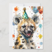 Verjaardag Hyena Kaart (Voorkant)