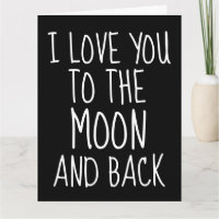 VERJAARDAG I LOVE YOU TOT DE MAAN EN WEER KAARTEN