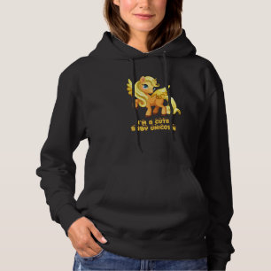 Verjaardag Ik ben een leuke Baby eenhoorn gouden k Hoodie