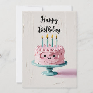 Verjaardag Impasto Cake Feestdagenkaart