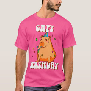 Verjaardag in Capy Funny Capybara T-shirt