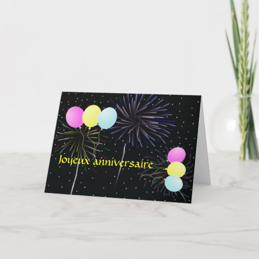 Verjaardag in de Franse Kaart (Voorkant)
