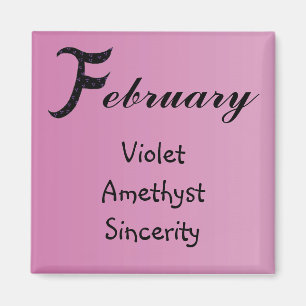 Verjaardag in Februari Magneet