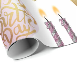 Verjaardag in gouden jubileumjaar cadeaupapier