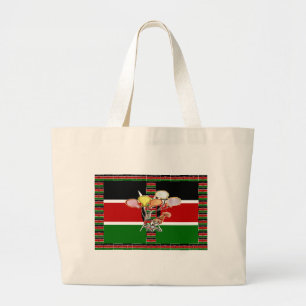 Verjaardag in Kenia Grote Tote Bag