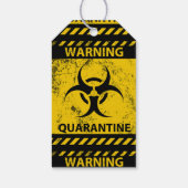 Verjaardag in Quarantaine Lockdown Cadeaulabel (Achterkant)
