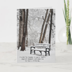 Verjaardag in winter feestdagen kaart