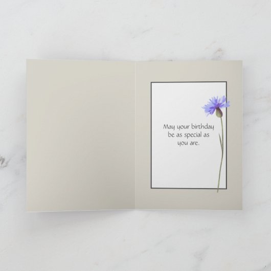 Verjaardag Ivoor Abstract gestructureerd ontwerp Kaart (Binnen)