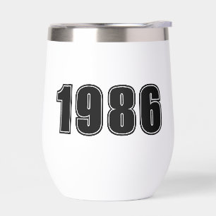 Verjaardag Jaar, aangepaste zwarte trendy typograf