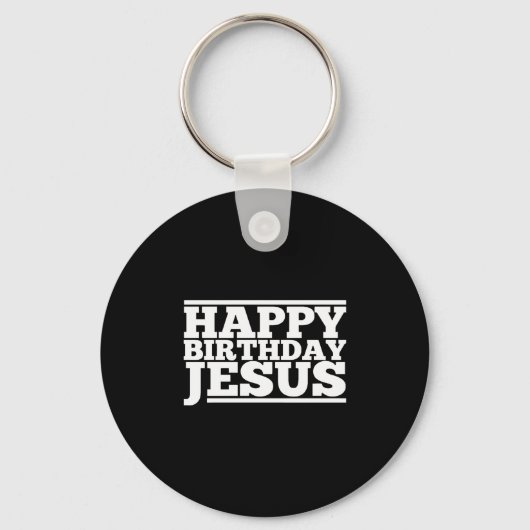 Verjaardag Jezus Kerstmis Sleutelhanger (Voorkant)