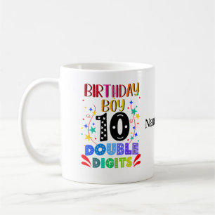 Verjaardag Jongen 10 Dubbele Cijfers, 10de Verjaar Koffiemok