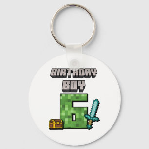 Verjaardag Jongen 6e Verjaardag Ik ben 6 Jaar Oud Sleutelhanger