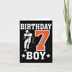 Verjaardag Jongen 7 Jaar Oud Football Lover 7e Geb Kaart