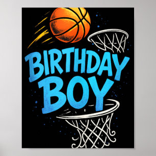 Verjaardag Jongen - Basketbalspeler Sport Fun Tank Poster