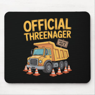 Verjaardag Jongen Drie Jaar Oud Threenager Bouw Muismat