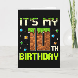 Verjaardag Jongen Het is Mijn 10e Verjaardag Gamer Kaart