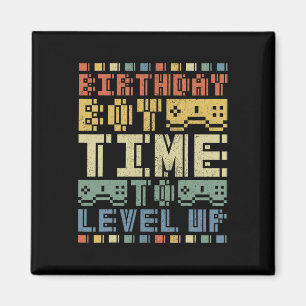 Verjaardag Jongen Tijd om Level Up Teen Boys Video Magneet