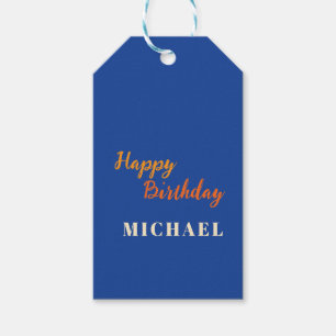 Verjaardag Jouw Naam Minimalistisch Persoonlijk Mo Cadeaulabel