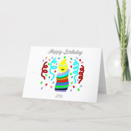 Verjaardag kaars Groeten Standaard Wenskaart Bedankkaart