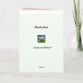 Verjaardag kaarsvlam kaart (Achterkant)