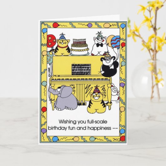 VERJAARDAG KAART (Gele Bloem)