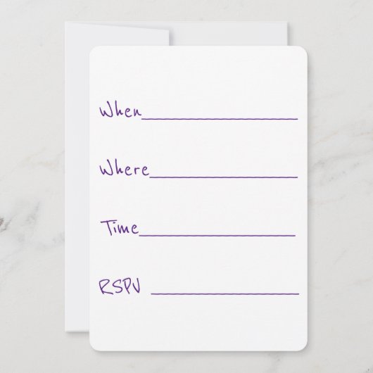 Verjaardag Kaart (Achterkant)