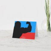 Verjaardag Kaart Bodybuilder (Achterkant)