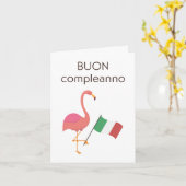 Verjaardag Kaart – Buon compleanno (Gele Bloem)
