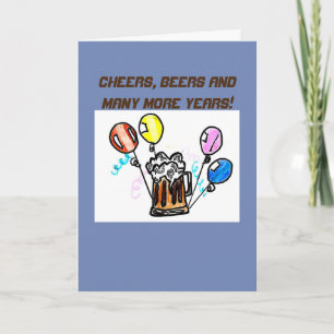 VERJAARDAG KAART - CHEERS BEERS