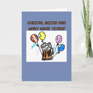 VERJAARDAG KAART - CHEERS BEERS