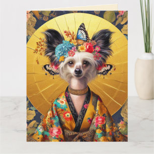 Verjaardag Kaart - Chinese Crested Dog