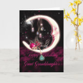 Verjaardag Kaart - Fantasy Moon F (Gele Bloem)