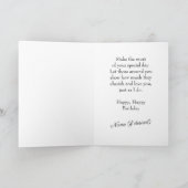 Verjaardag Kaart floral design Gift lint (Binnen)