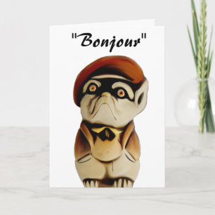 Verjaardag Kaart Franse hond