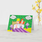 Verjaardag Kaart - Funny Couple (Gele Bloem)