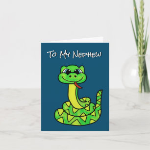 Verjaardag Kaart - Funny Snake