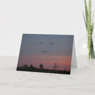 Verjaardag Kaart - Gezicht in de lucht