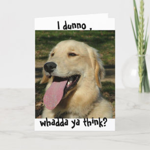 Verjaardag Kaart ~ Golden Retriever