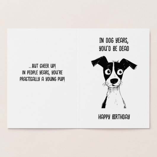 Verjaardag Kaart Grappige verjaardagskaart voor op (Binnen)