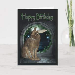 Verjaardag Kaart - Hoppy Verjaardag met Konijn