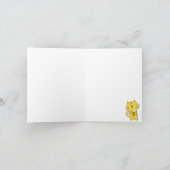 Verjaardag Kaart Ice Cream Cone Cat Pink (Binnen)