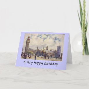 Verjaardag Kaart - Londen, Houses of Parliament