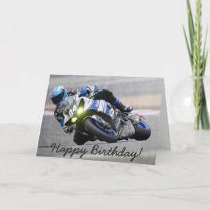 Verjaardag Kaart: Man doet Motorcross Tricks Kaart