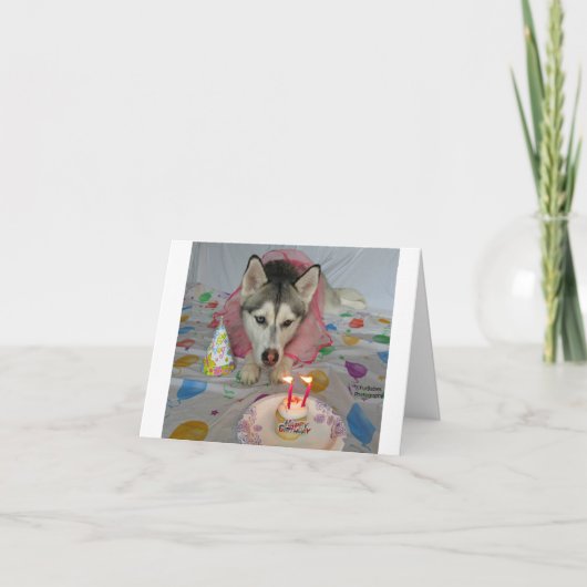 Verjaardag Kaart met een schattige hond (Voorkant)