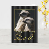 Verjaardag Kaart met meerkat (Gele Bloem)