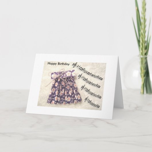 Verjaardag Kaart muziek (Voorkant)