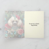 Verjaardag Kaart Poodle Dog Je bent geboren om Spa (Binnen)